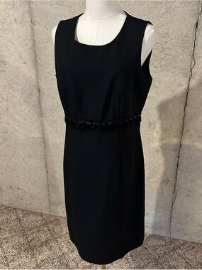 Vintage Black Cocktail Dress 90s Minimalism Carolyn Bessette Evening Dress